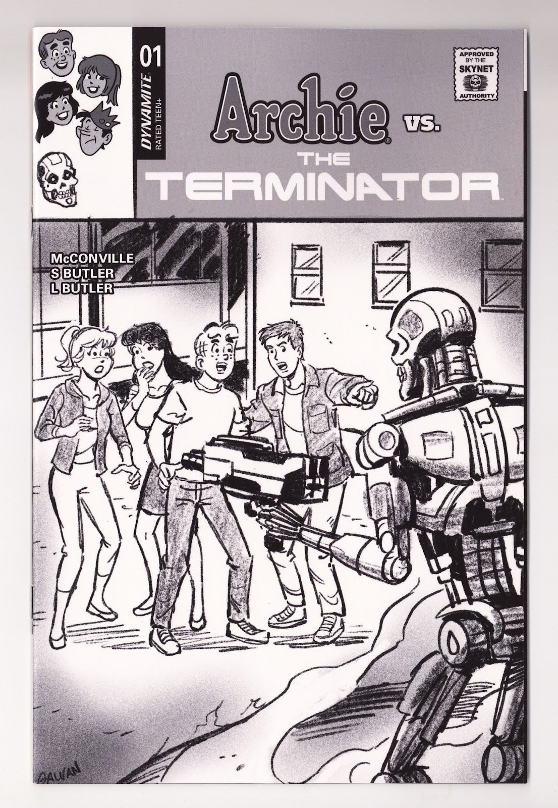 Archie vs the Terminator #1 Pencils Incentive Variant