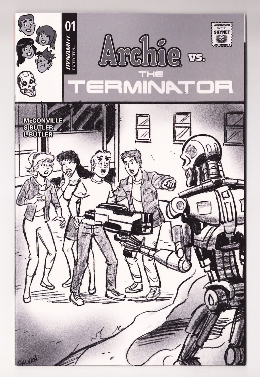 Archie vs the Terminator #1 Pencils Incentive Variant