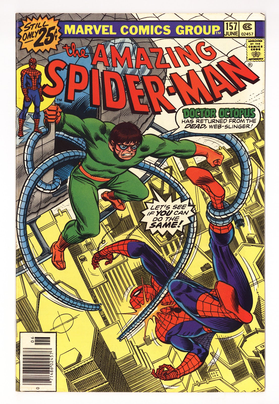 The Amazing Spider-Man Vol 1 157  VF (8.0)   (1976)   25¢