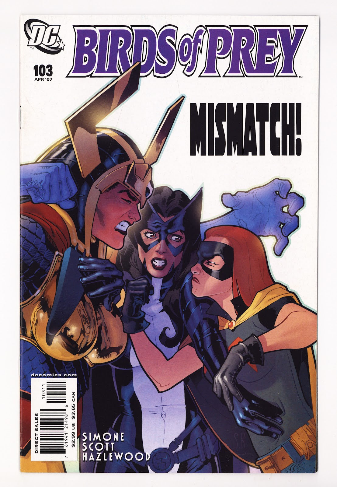 Birds of Prey Vol 1 103 Mid Grade (2007) 