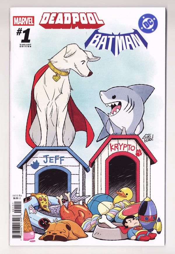 Marvel / DC: Deadpool / Batman 1 High Grade (2025) Gurihiru Jeff / Krypto Variant