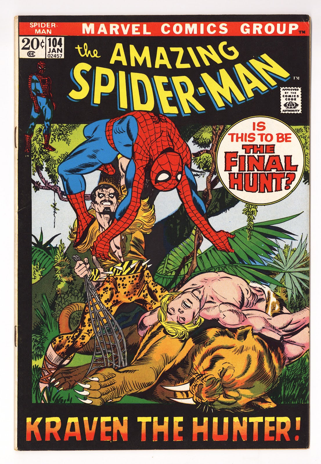 The Amazing Spider-Man Vol 1 104 VF- (7.5) (1972)  