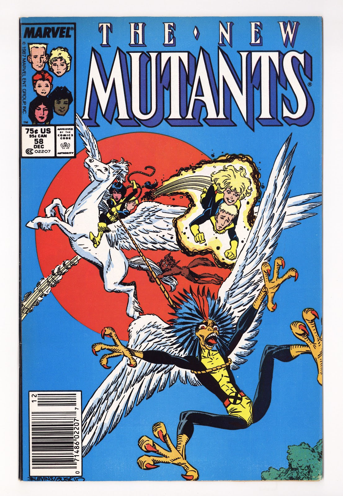 The New Mutants Vol 1 58 Mid Grade (1987) Newsstand 