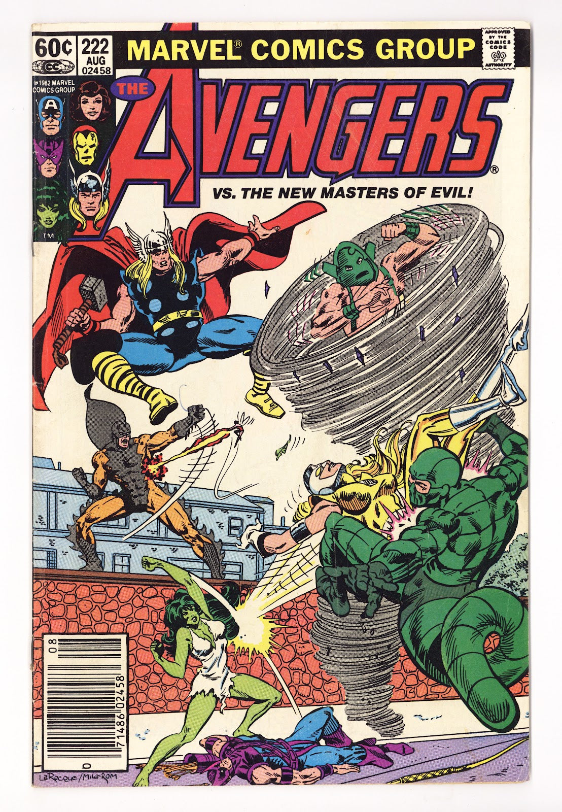 The Avengers Vol 1 222 Mid Grade (1982) Newsstand 
