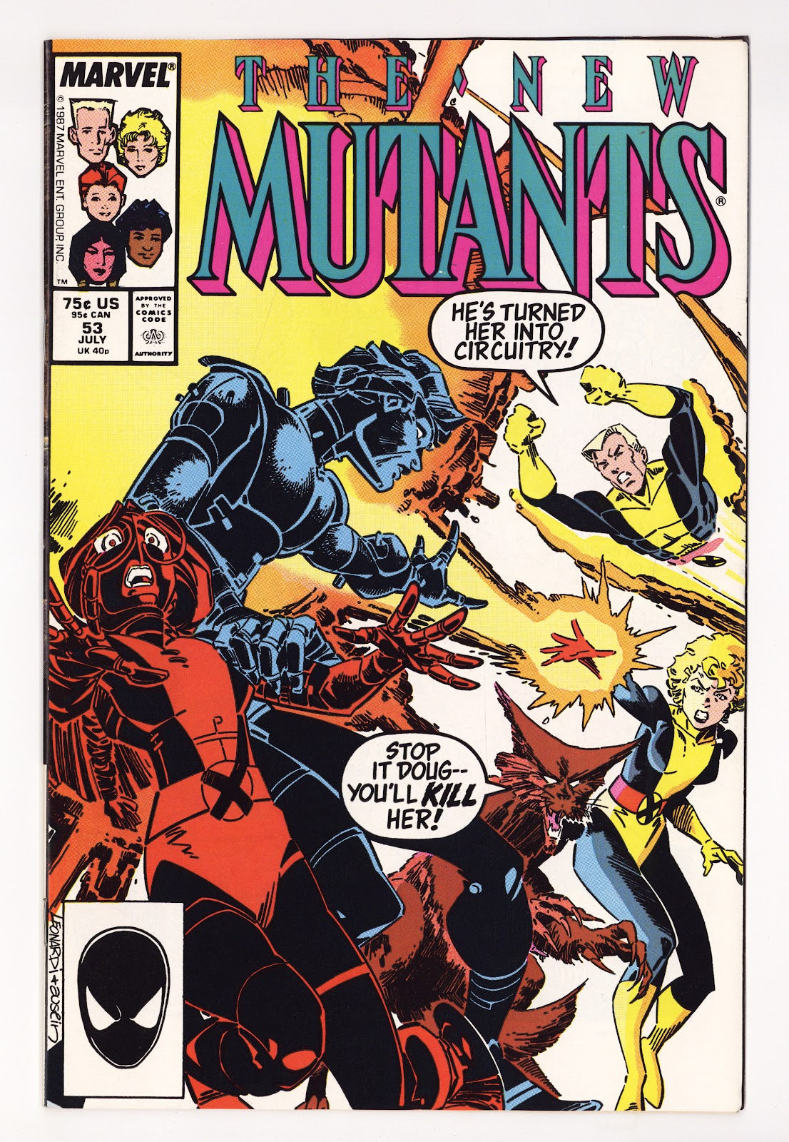 The New Mutants Vol 1 53 High Grade (1987) Direct 