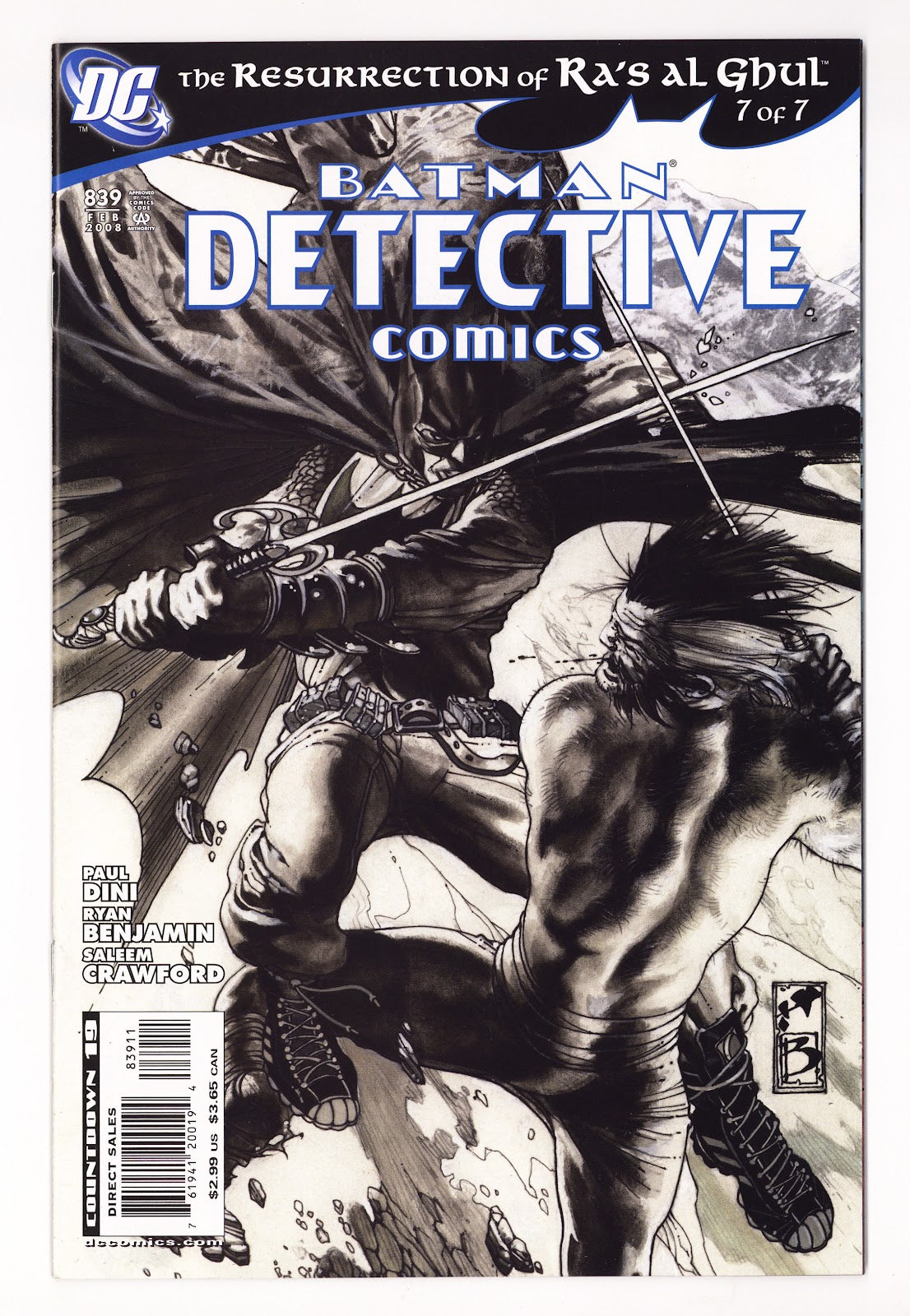 Detective Comics Vol 1 839  High Grade   (2008)