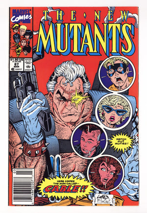 The New Mutants Vol 1 87 FN (6.0) (1990) Newsstand