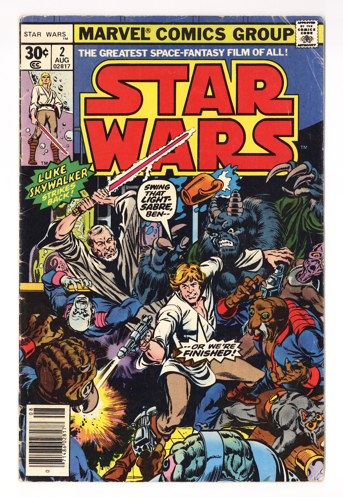 Star Wars Vol 1 2  VG- (3.5)   (1977)   30¢  