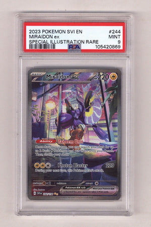 Pokemon Scarlet Violet Miraidon Ex PSA Mint 9 (2023)