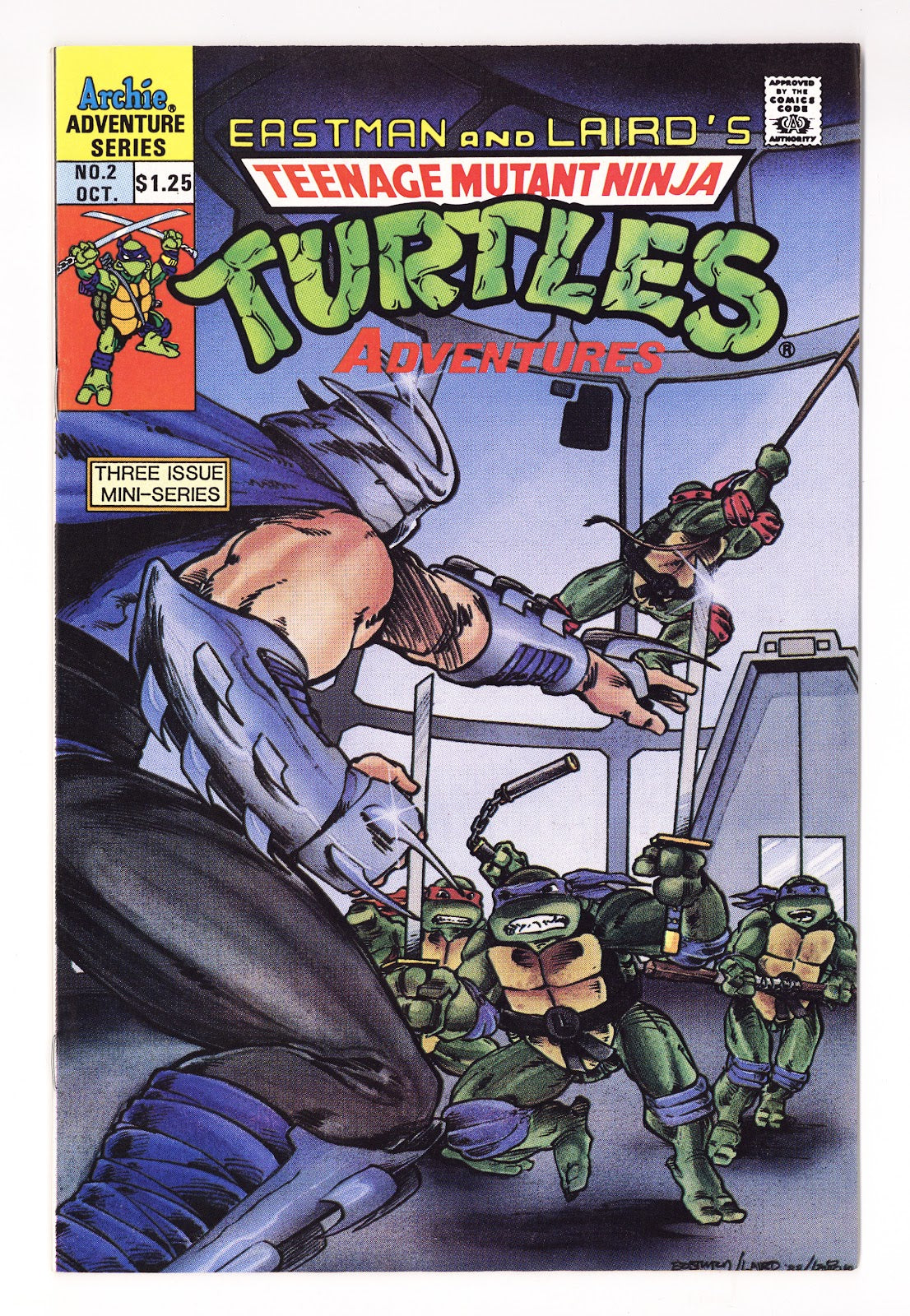 Teenage Mutant Ninja Turtles Adventures Vol 1 2  VF/NM (9.0)   (1988) Direct   Canadian Edition  