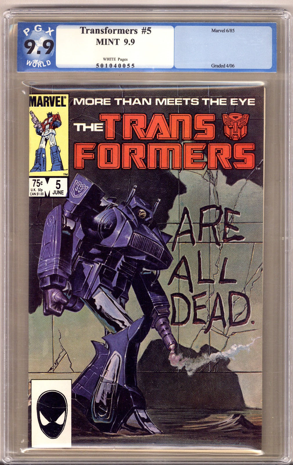 The Transformers 5 PGX 9.9 (MINT) (1985) 