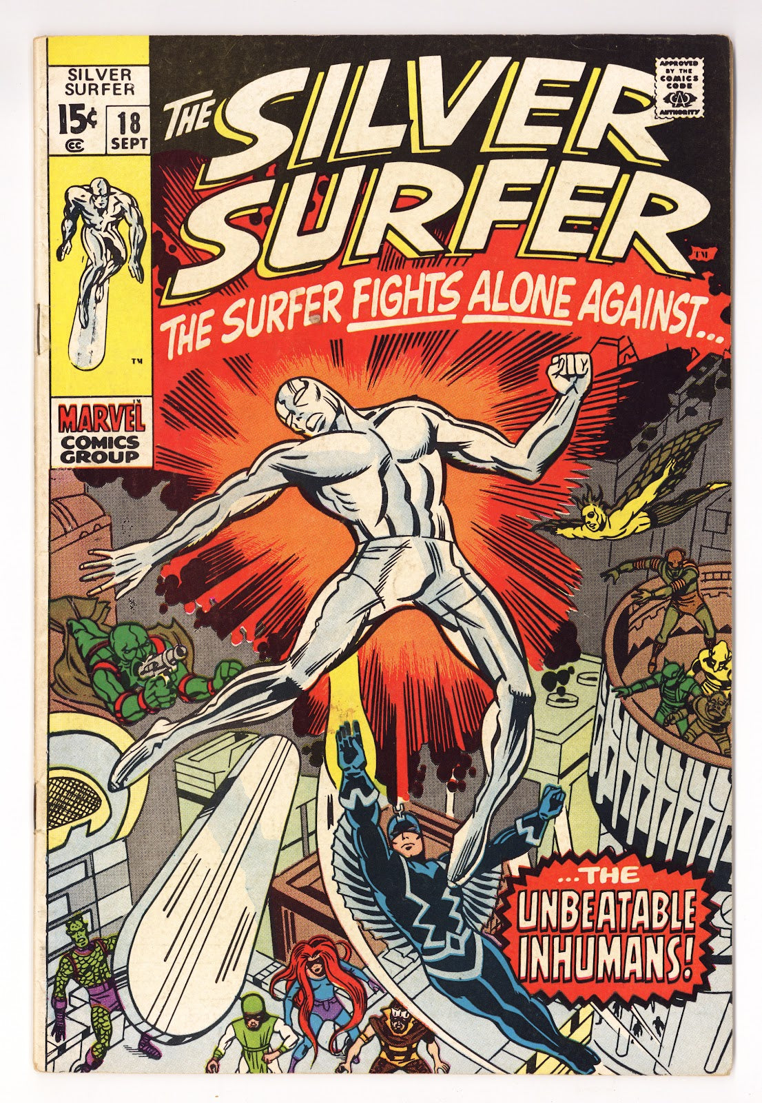The Silver Surfer Vol 1 18 VG+ (4.5) (1970)  