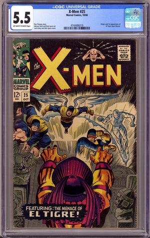 The X-Men Vol 1 25 CGC 5.5 (FN-) (1966)