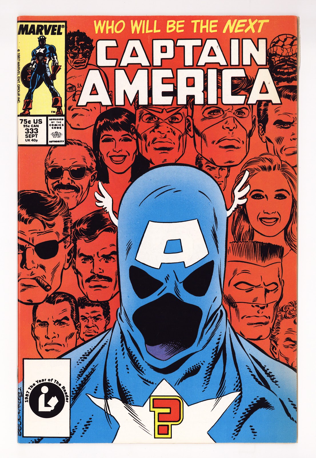 Captain America Vol 1 333  VF+ (8.5)   (1987)     
