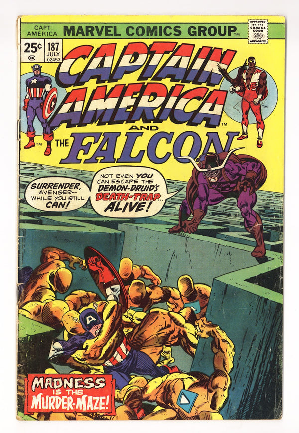 Captain America Vol 1 187  Low Grade   (1975)