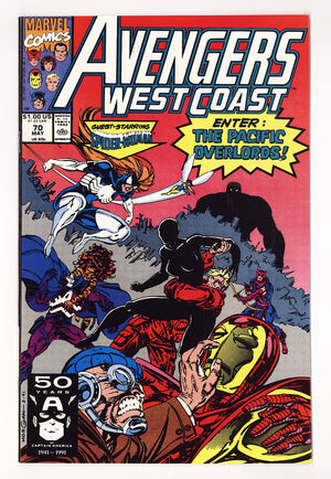 Avengers West Coast Vol 2 70  High Grade   (1991)   Direct