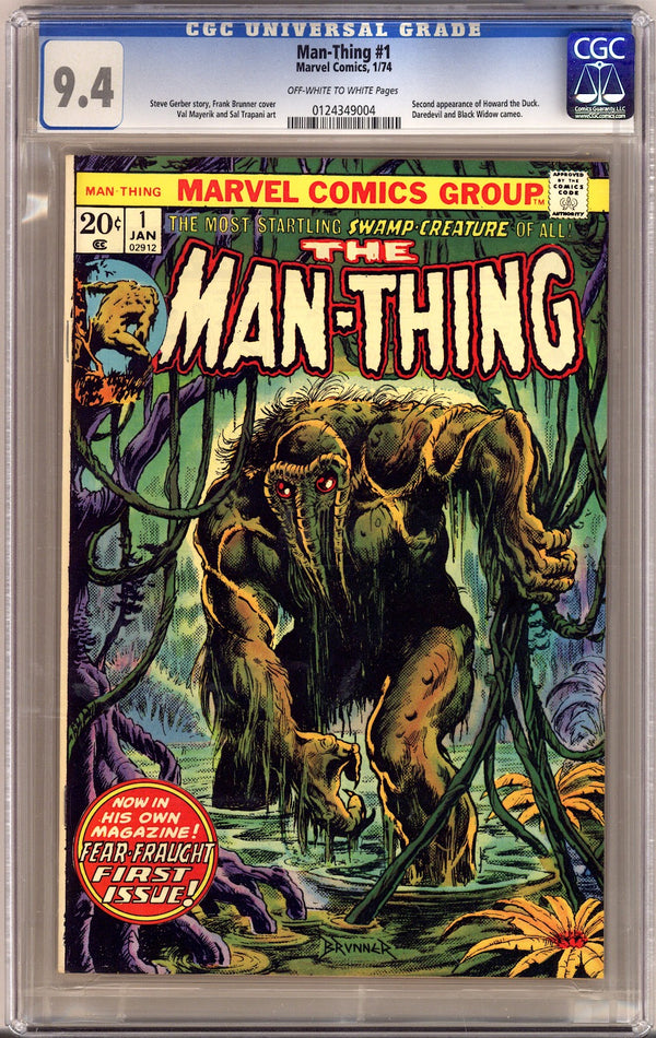Man-Thing Vol 1 1 CGC 9.4 (NM)   (1974)