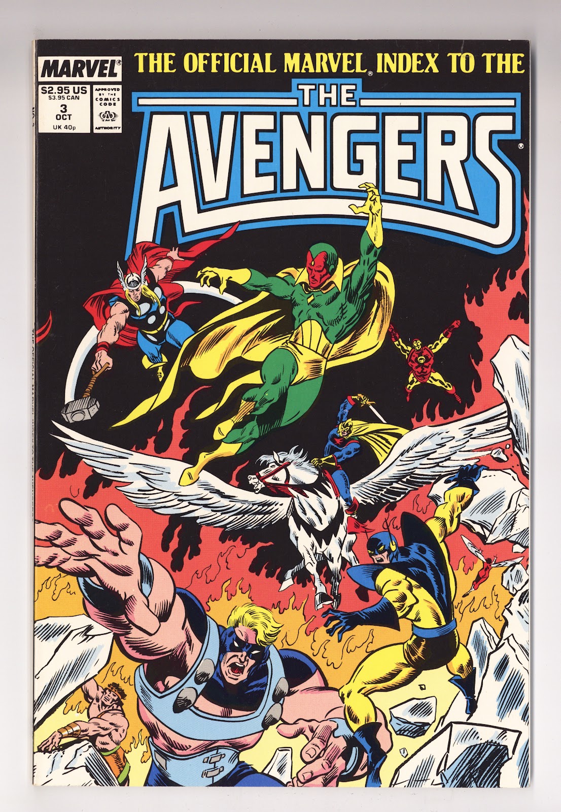 The Official Marvel Index to the Avengers Vol 1 3  High Grade   (1987)     