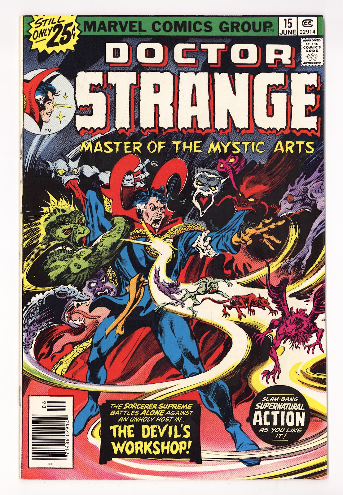 Doctor Strange Vol 1 15  Mid Grade   (1976)   25¢  