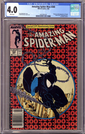 The Amazing Spider-Man Vol 1 300 CGC 4.0 (VG)   (1988)   Newsstand
