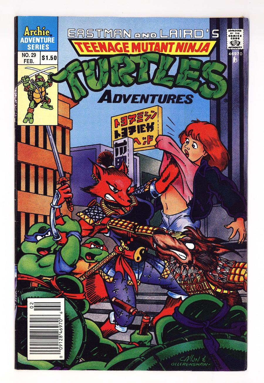 Teenage Mutant Ninja Turtles Adventures Vol 2 29  FN/VF (7.0)   (1992)   Canadian  