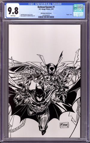 Batman / Spawn   1 CGC 9.8 (NM/M)   (2023) McFarlane B&W Virgin Incentive Variant