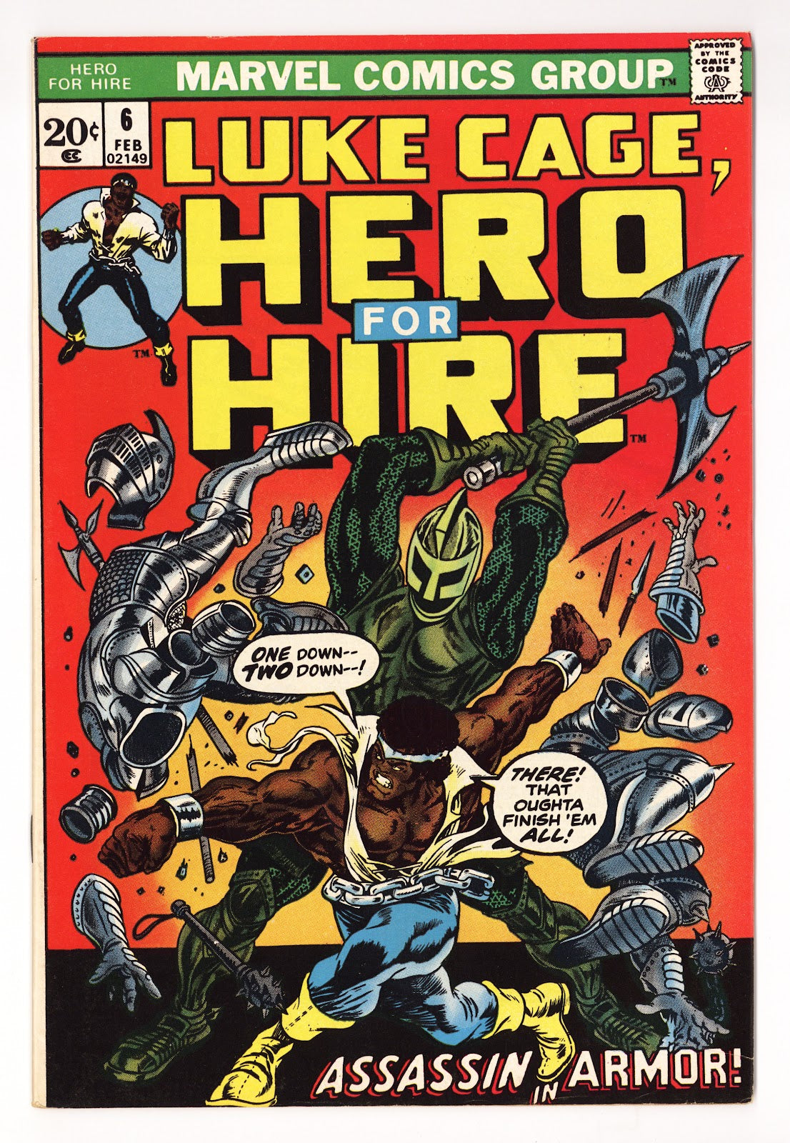 Hero for Hire Vol 1 6  VF- (7.5)   (1973)     