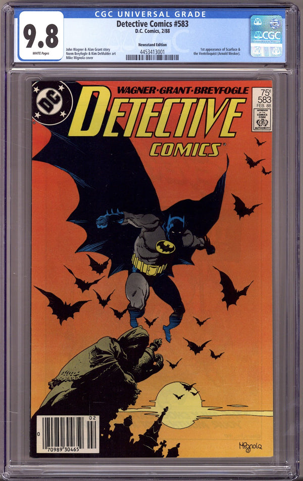 Detective Comics Vol 1 583 CGC 9.8 (NM/M) (1988) Newsstand