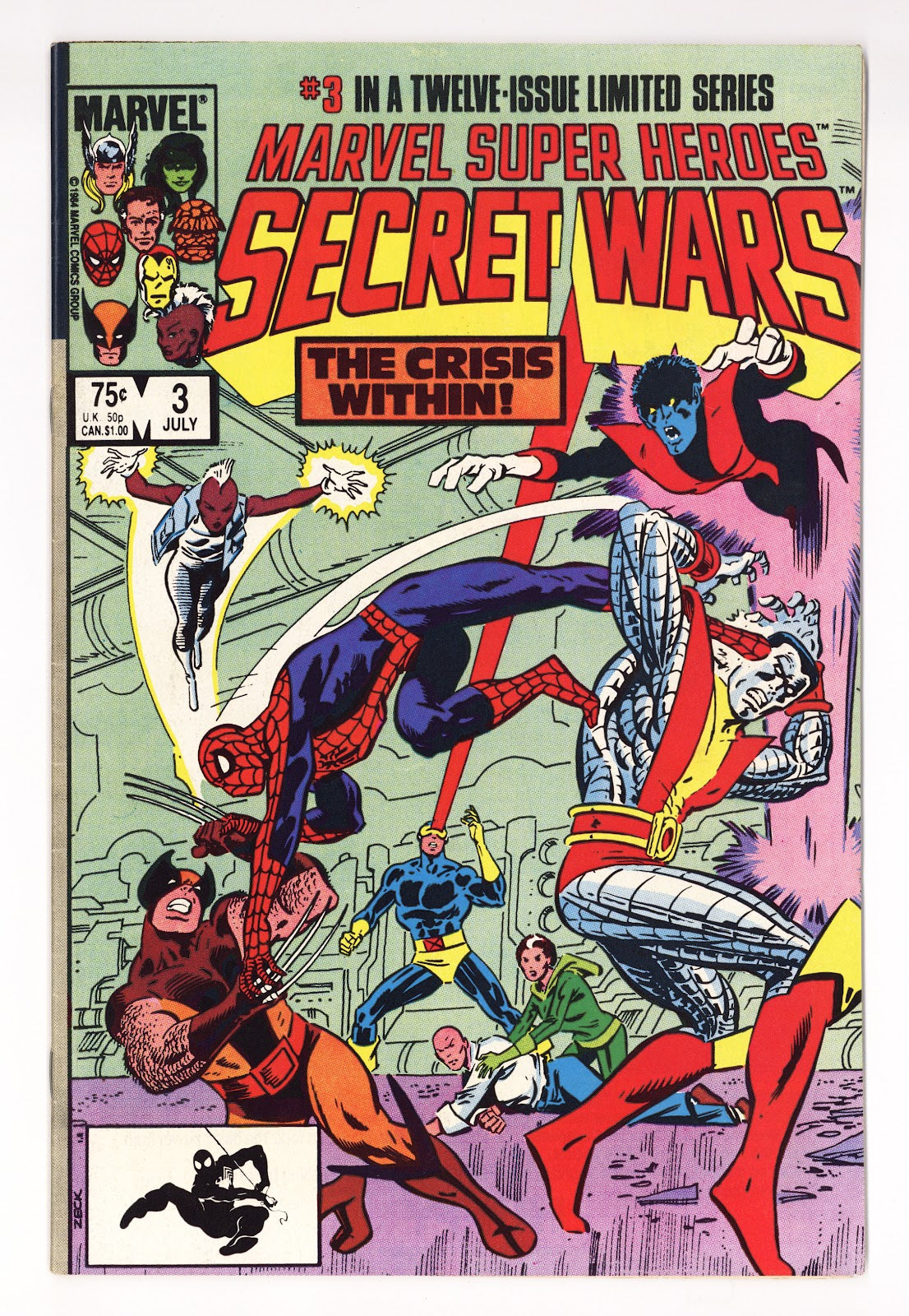 Marvel Super-Heroes Secret Wars Vol 1 3 FN (6.0) (1984) 