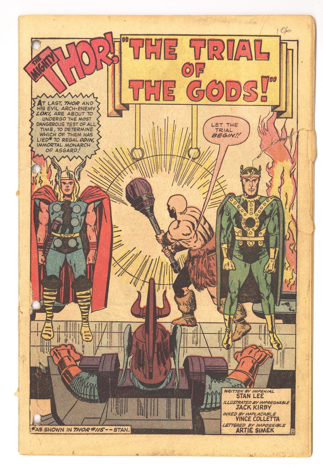 Journey into Mystery Vol 1 116 Coverless (1965) 