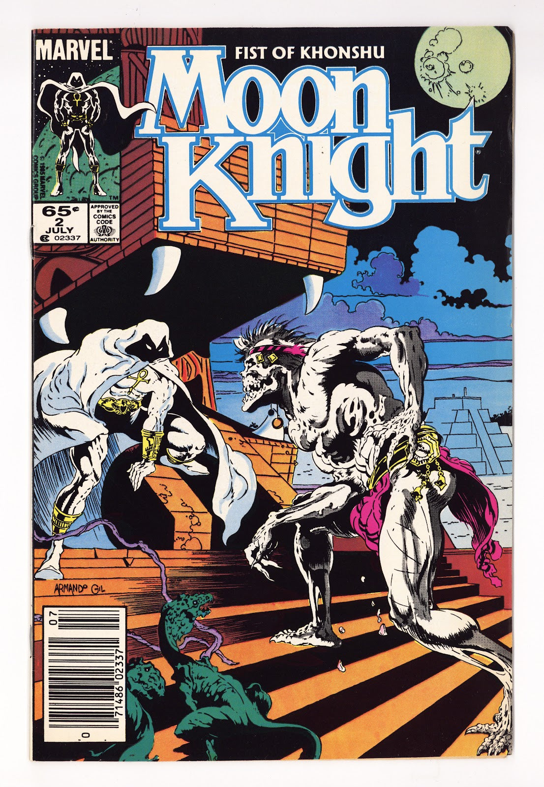 Moon Knight Vol 2 2 Mid Grade (1985) Newsstand 