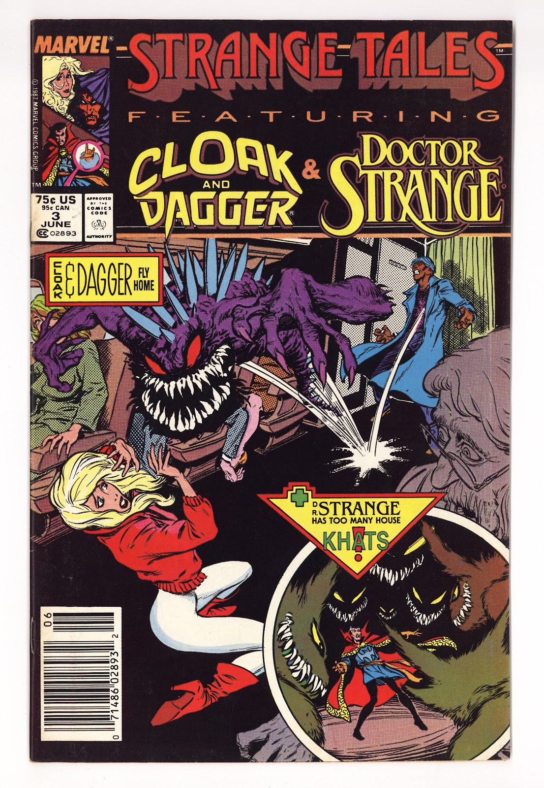 Strange Tales Vol 2 3  Mid Grade   (1987)   Newsstand