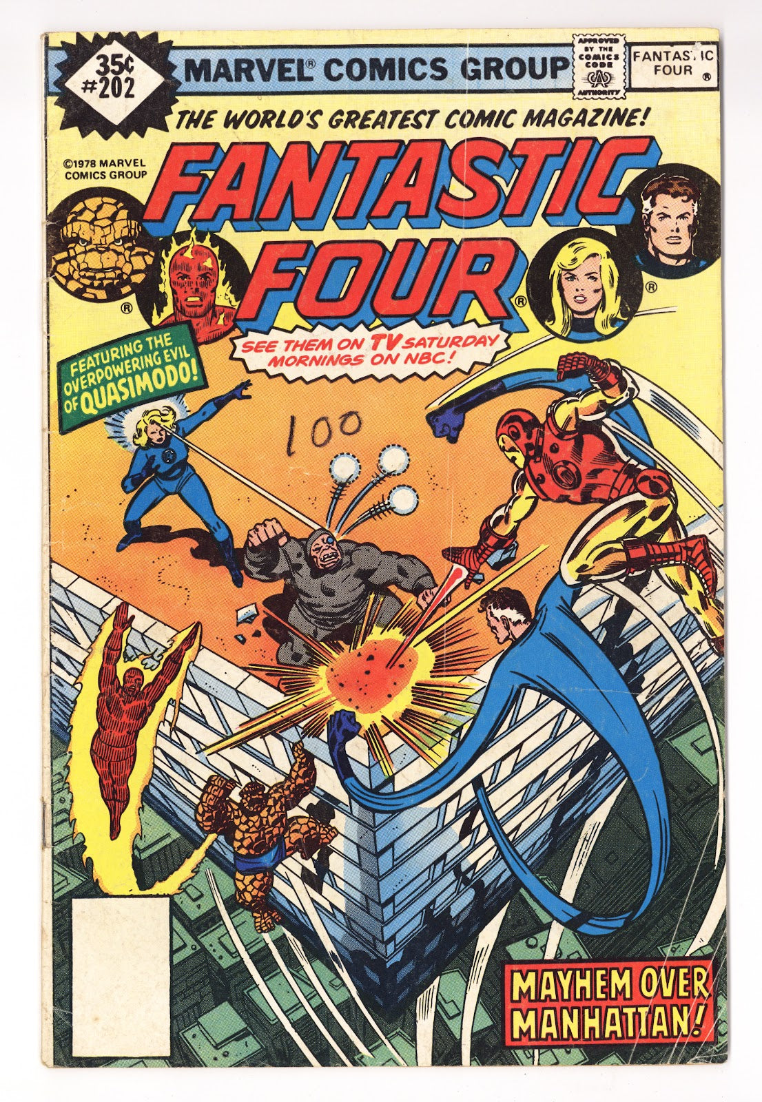 Fantastic Four Vol 1 202 Low Grade (1979) Whitman 