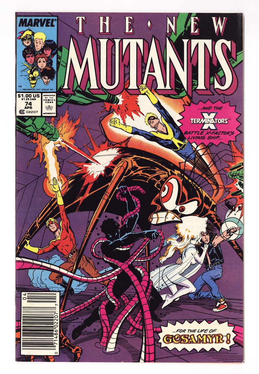 The New Mutants Vol 1 74  High Grade   (1989)   Newsstand