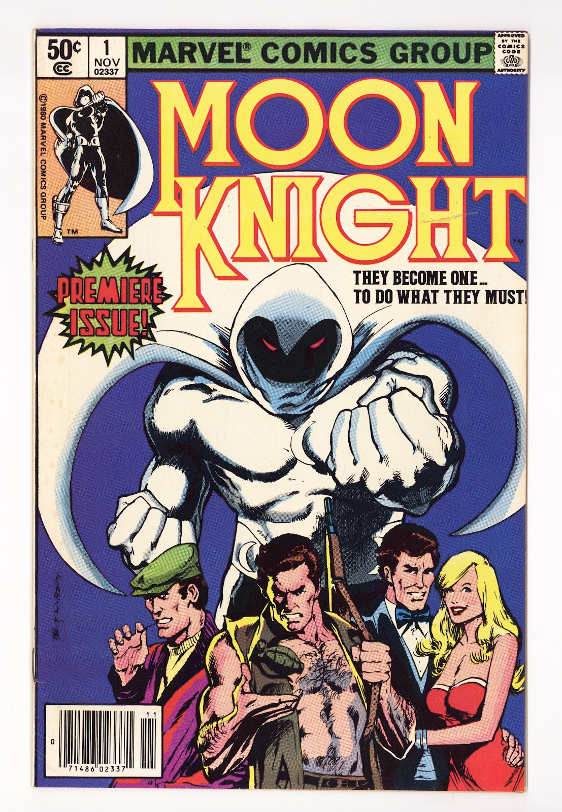 Moon Knight Vol 1 1 VF- (7.5) (1980) Newsstand 