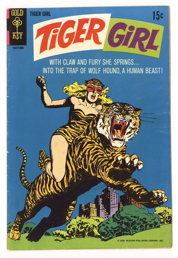Tiger Girl   1  VG/FN (5.0)   (1968) Pin-Up Back Cover  Variant