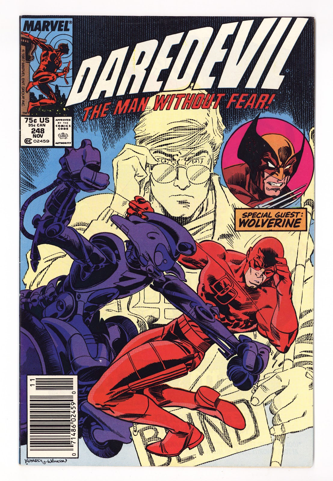 Daredevil Vol 1 248  Mid Grade   (1987)   Newsstand  