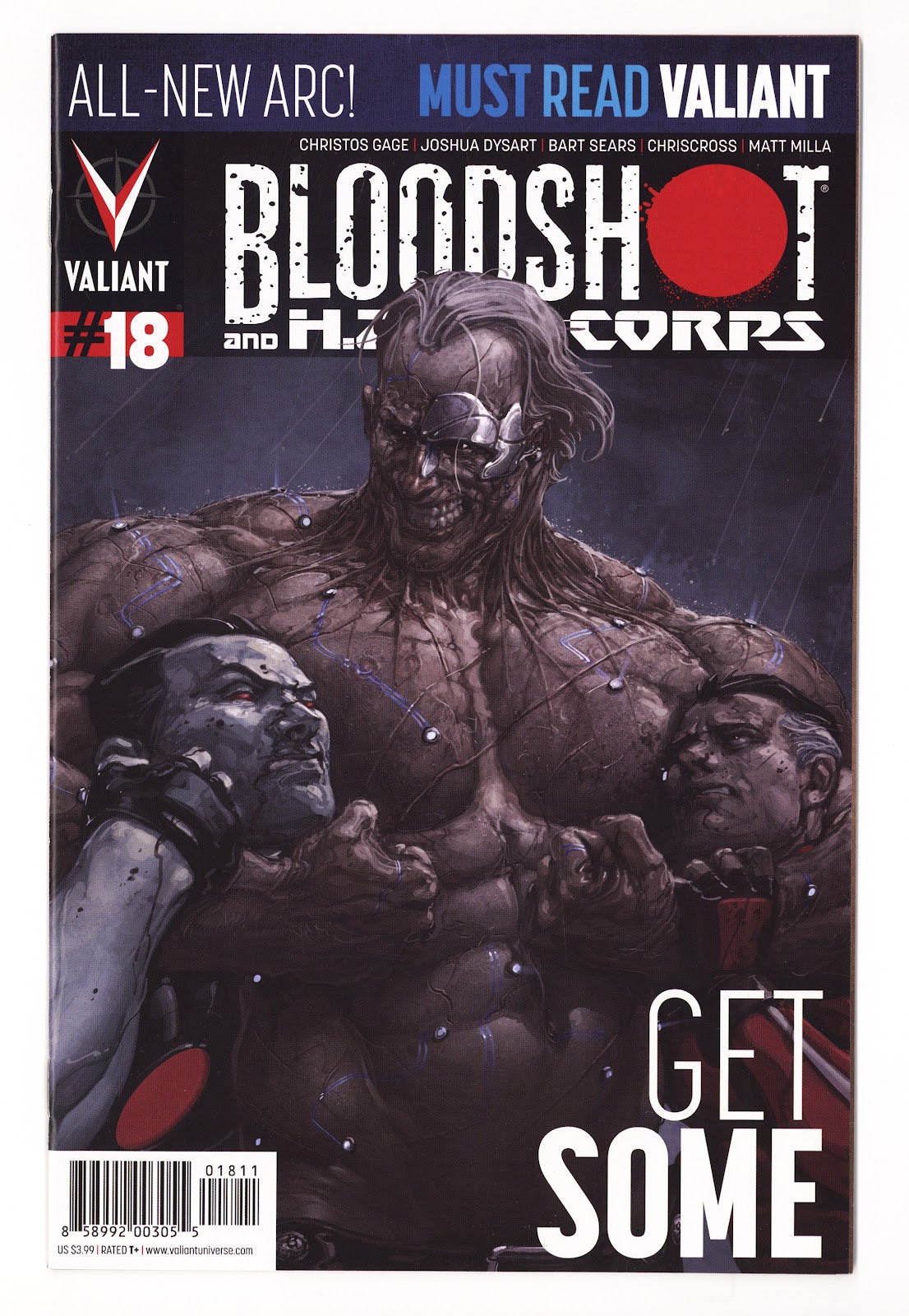 Bloodshot and H.A.R.D.Corps Vol 3 18  High Grade   (2014)   Cover A - Clayton Crain  