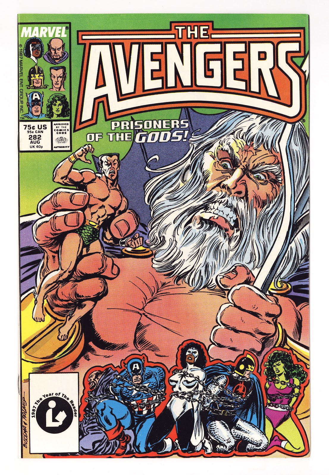 The Avengers Vol 1 282 High Grade (1987) 