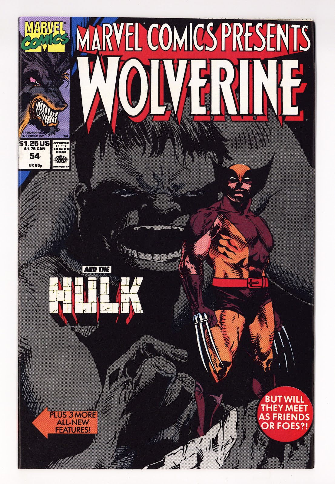 Marvel Comics Presents Vol 1 54 High Grade (1990) 