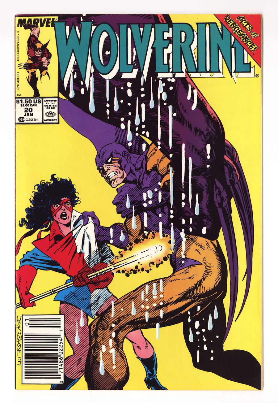Wolverine Vol 2 20  Mid Grade   (1990)   Newsstand