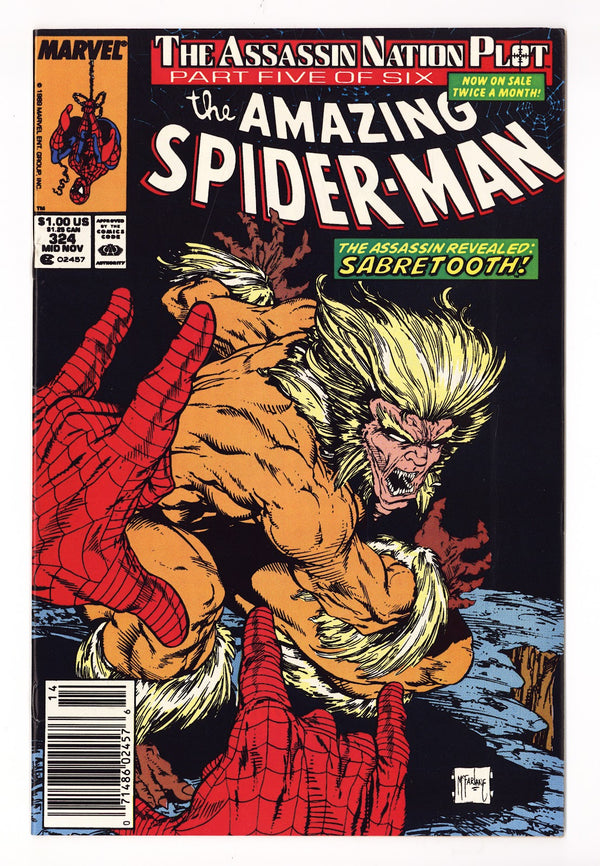 The Amazing Spider-Man Vol 1 324 VF/NM (9.0) (1989) Newsstand