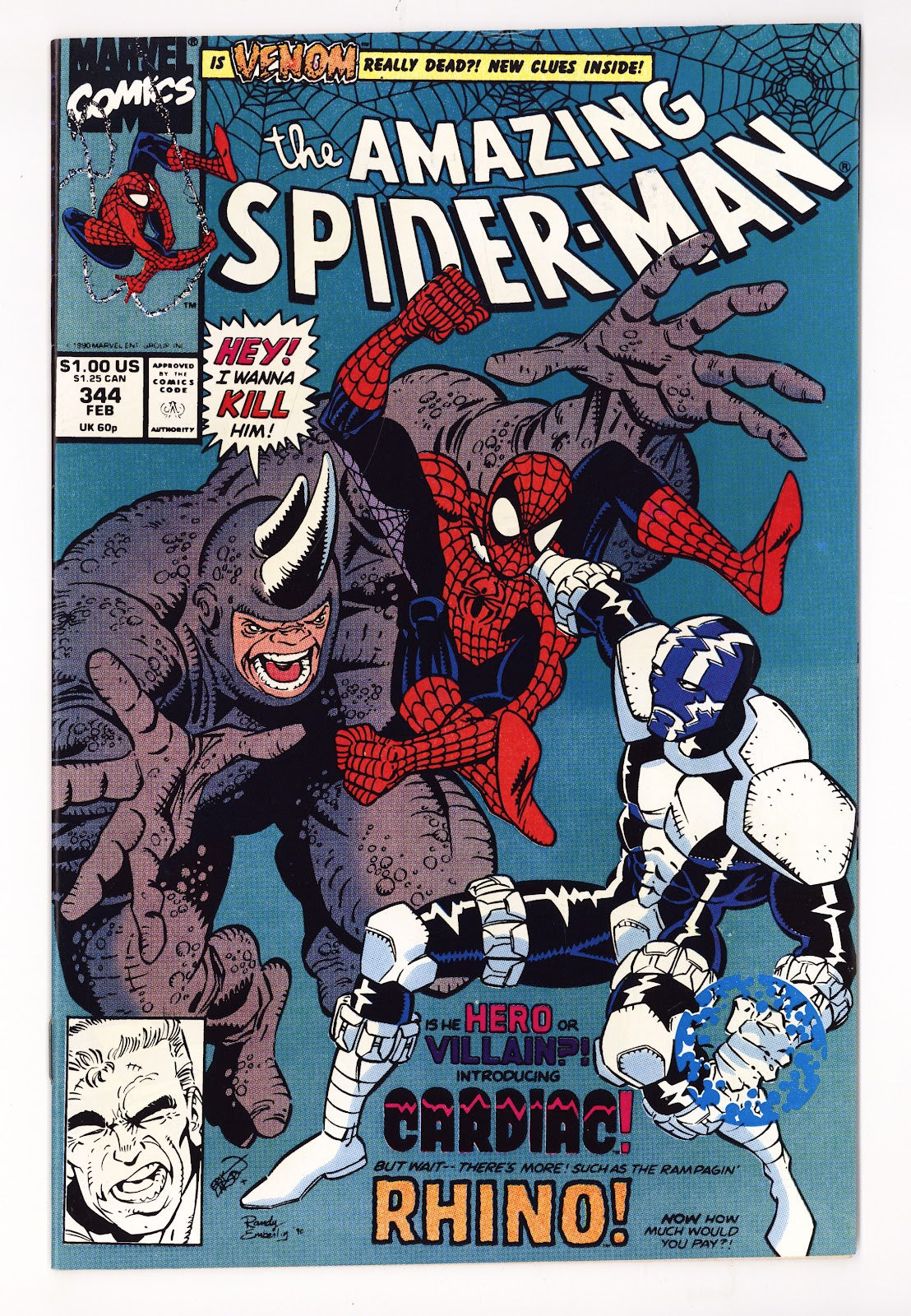 The Amazing Spider-Man Vol 1 344 VF- (7.5) (1991)  