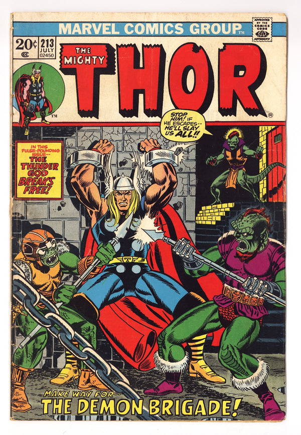 Thor Vol 1 213  Low Grade   (1973)