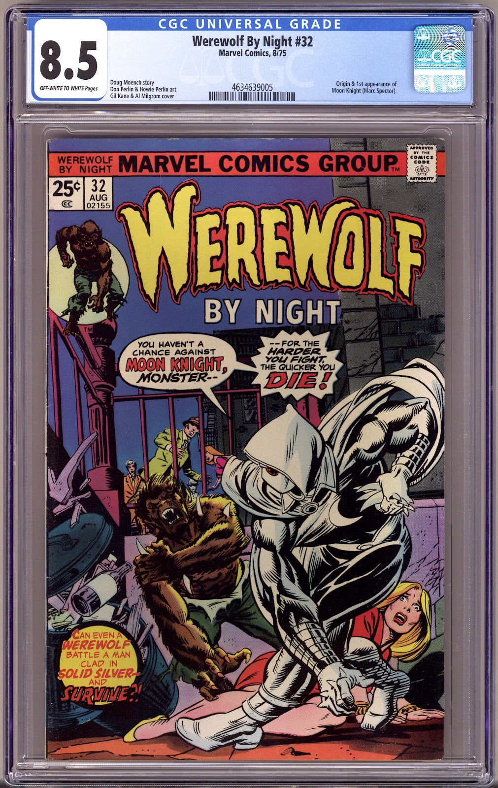 Werewolf by Night Vol 1 32 CGC 8.5 (VF+)   (1975)     