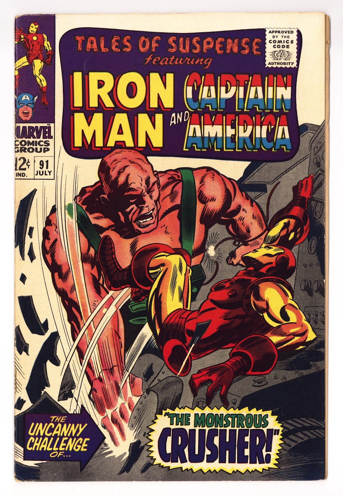 Tales of Suspense Vol 1 91 FN+ (6.5) (1967) 