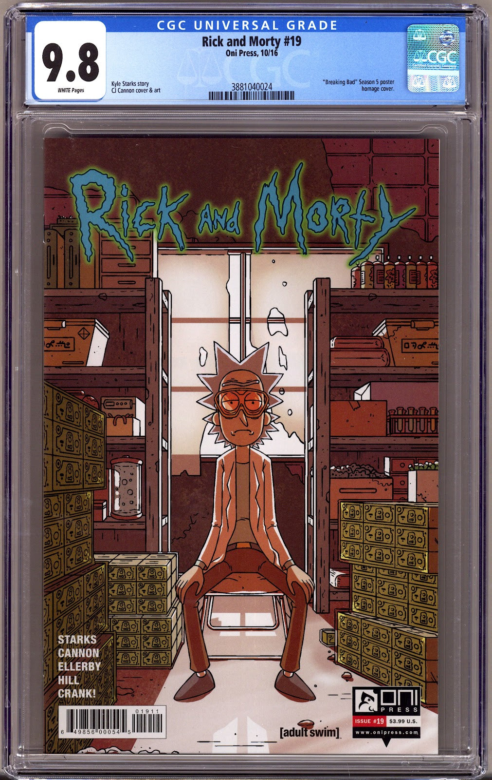 Rick and Morty   19 CGC 9.8 (NM/M)   (2016) Cannon