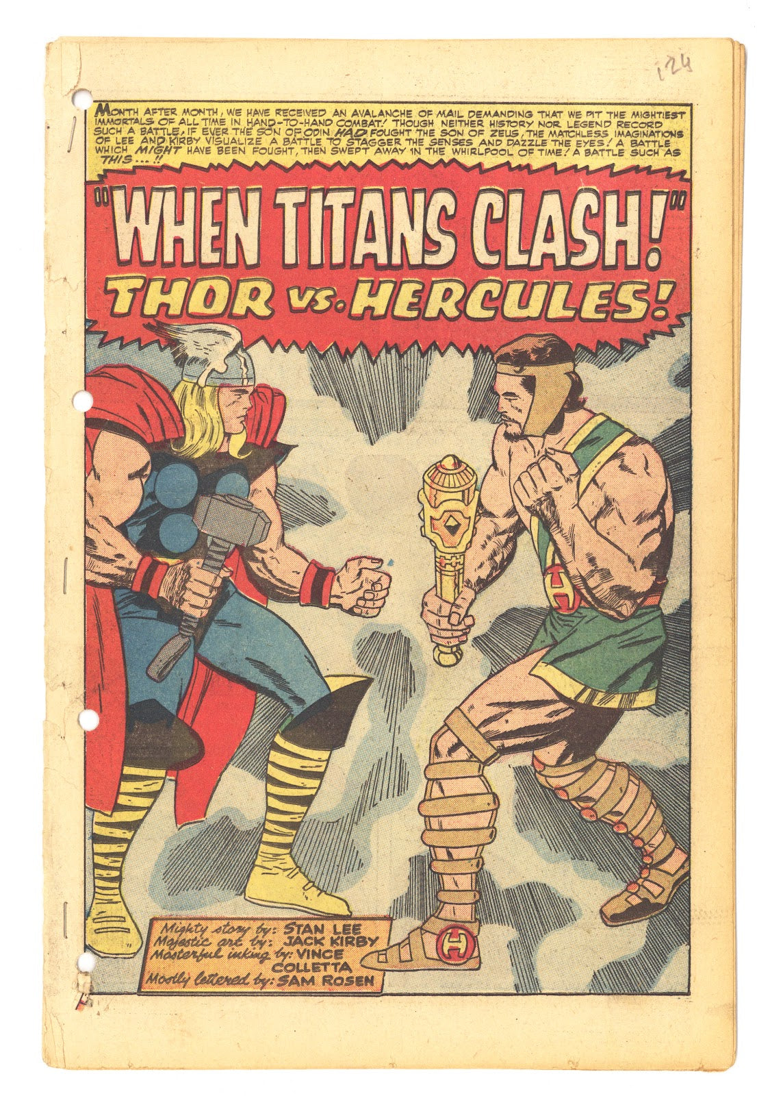 Journey into Mystery Annual Vol 1 1 Hercules Story ONLY (1965) 