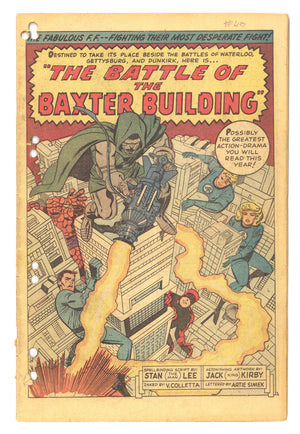 Fantastic Four Vol 1 40 Coverless (1965)