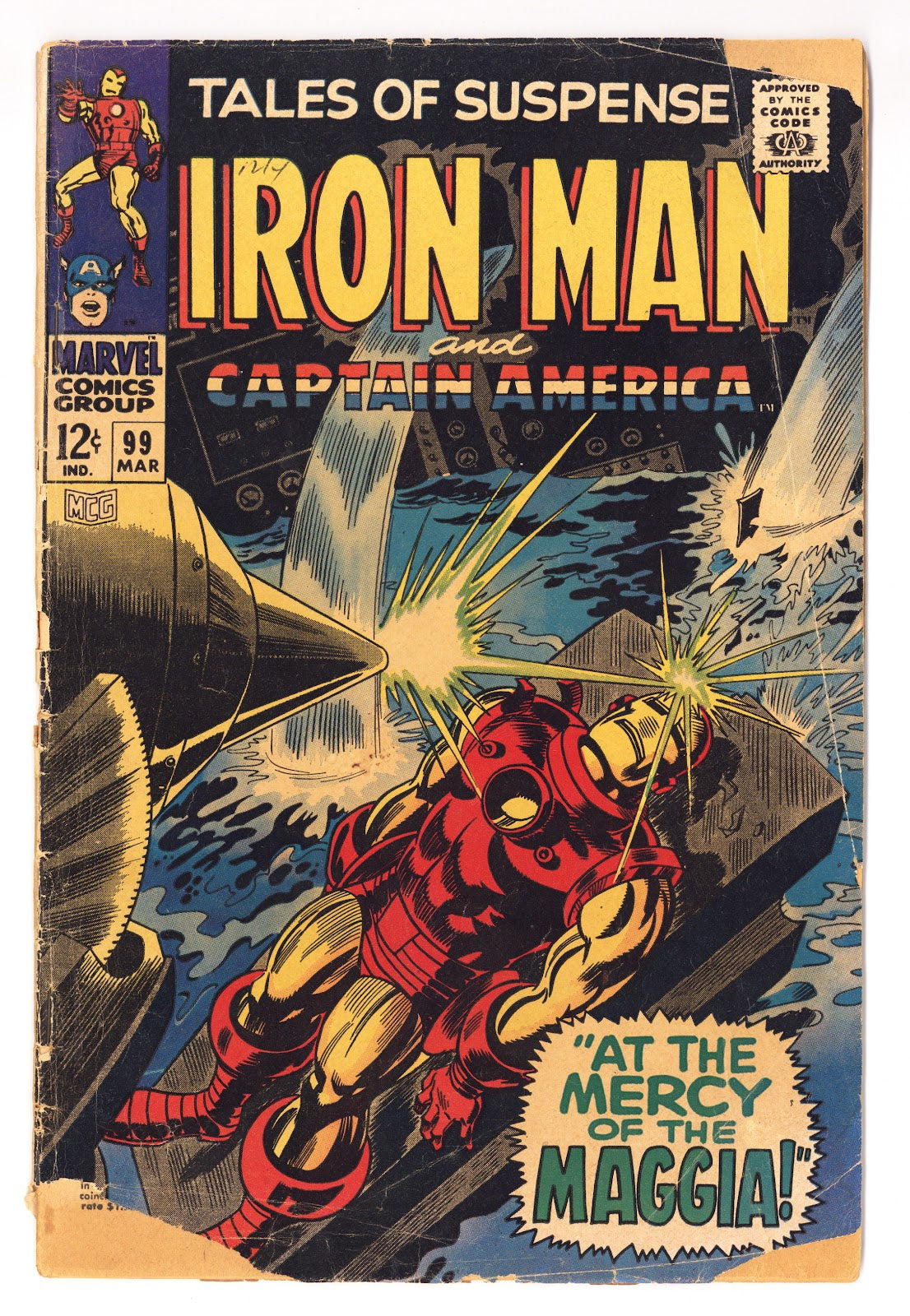 Tales of Suspense Vol 1 99 GD (2.0) (1968) 